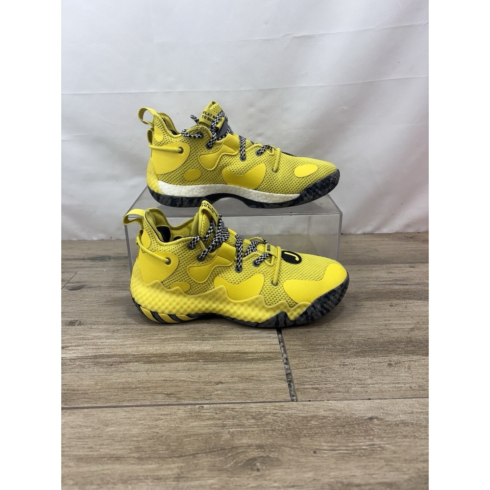 Adidas Harden VOL.6 Black & 'Taxi" Yellow Basketball Shoes - Size 6- GZ2013